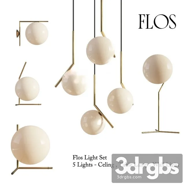 Flos IC Lights Set 3D Model Download