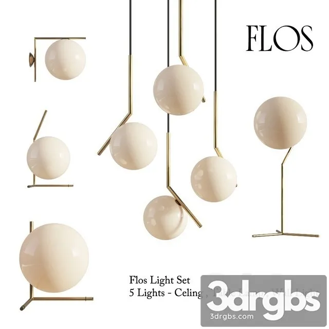 Flos Ic Lights Set 3D Model Download Flos Ic Lights Set 3D Model Download