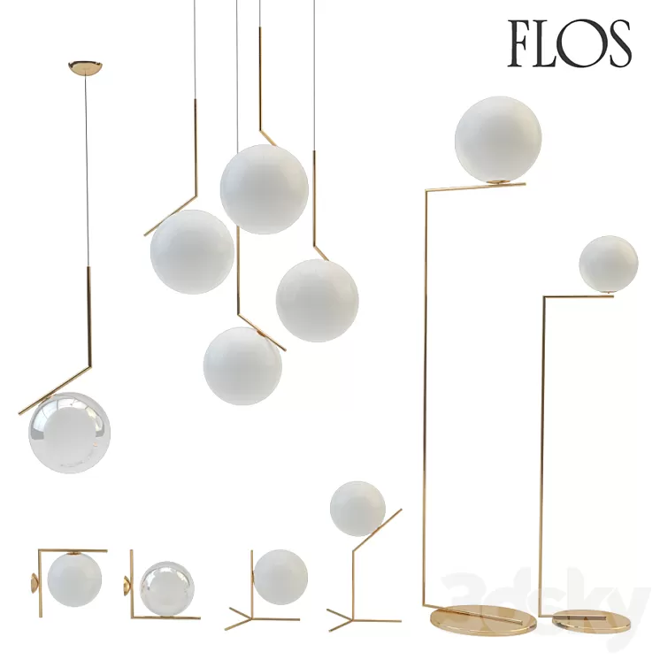 Flos IC Lights set 3D Model