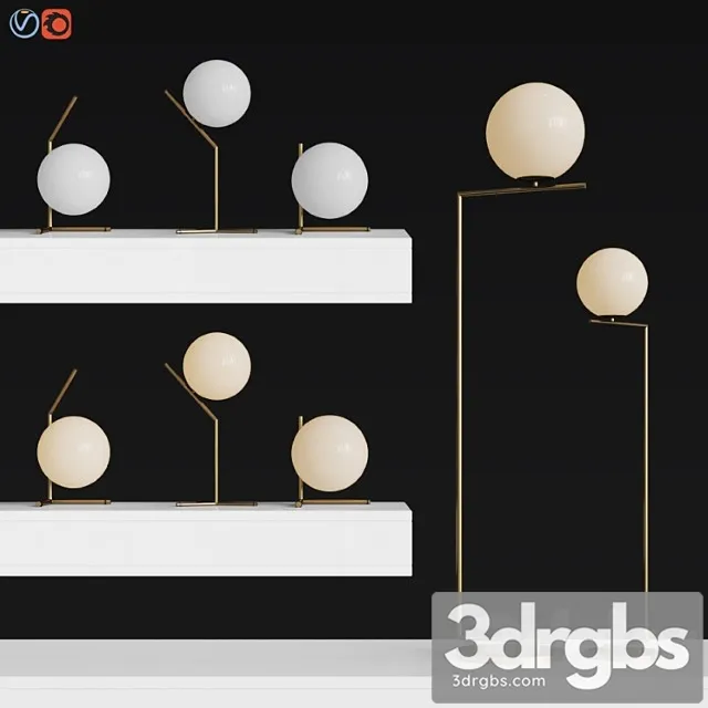 Flos light set – set 1 3D Model Download Flos light set – set 1 3D Model Download