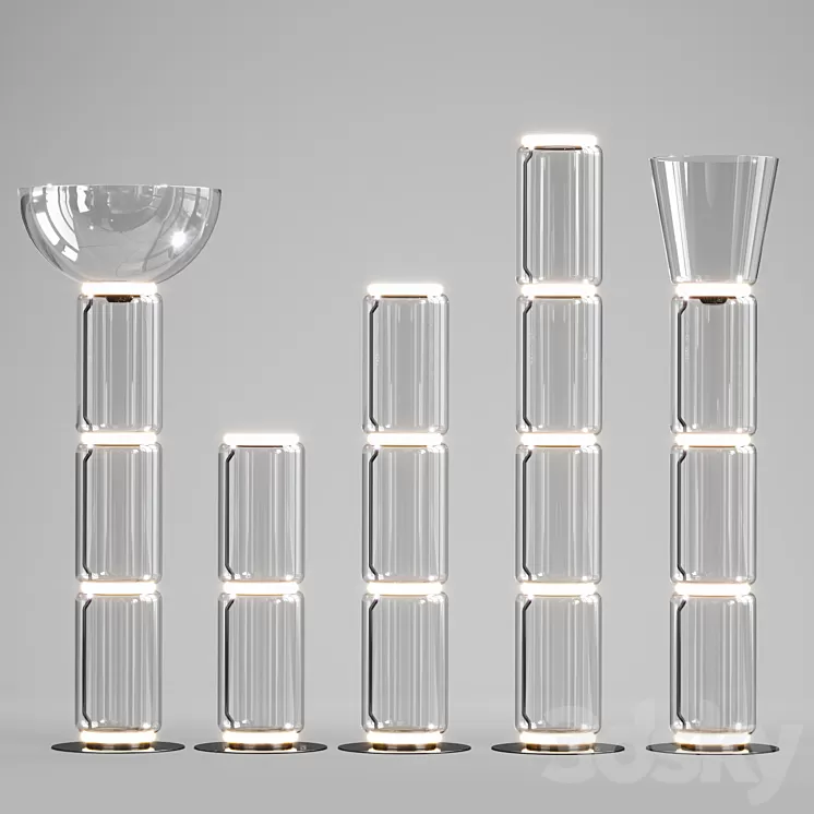 Flos Noctambule FLoor Collection 3D Model Free Download Flos Noctambule FLoor Collection 3D Model Free Download