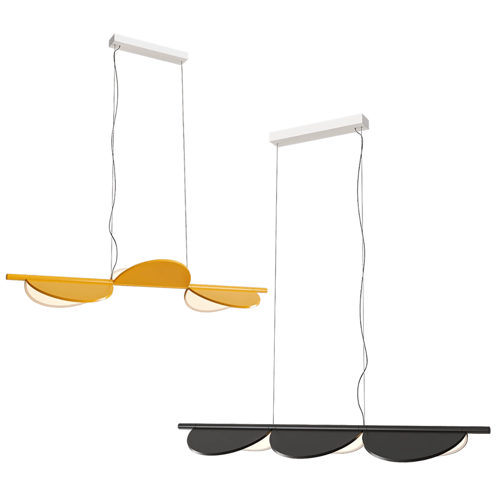 FLOS – Pendant lamp Almendra Linear 3D Model FLOS – Pendant lamp Almendra Linear 3D Model