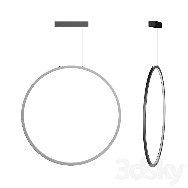 Flos round light 3D Model