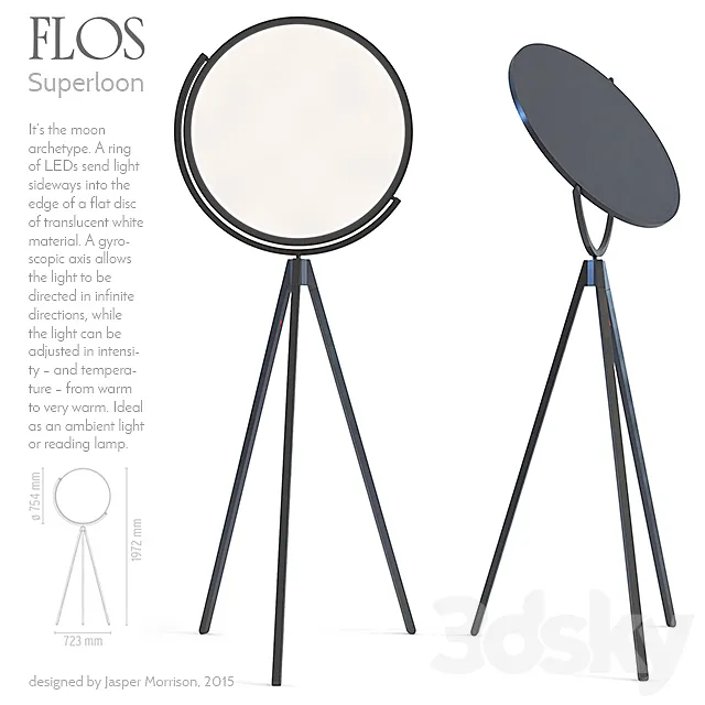 Flos Superloon 3D Model Flos Superloon 3D Model