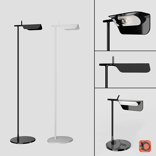 FLOS Tab F Tab T 3D Model FLOS Tab F Tab T 3D Model