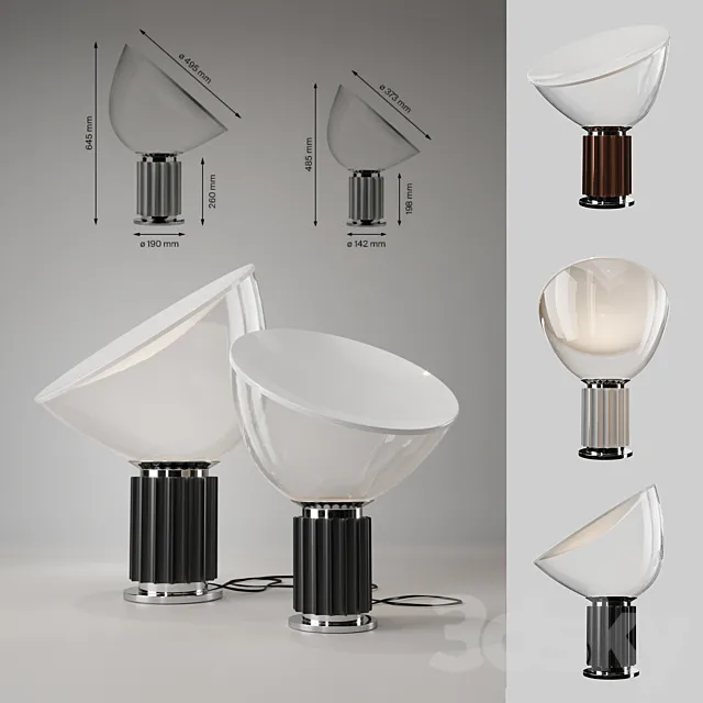 FLOS Taccia + Taccia small 3D Model FLOS Taccia + Taccia small 3D Model