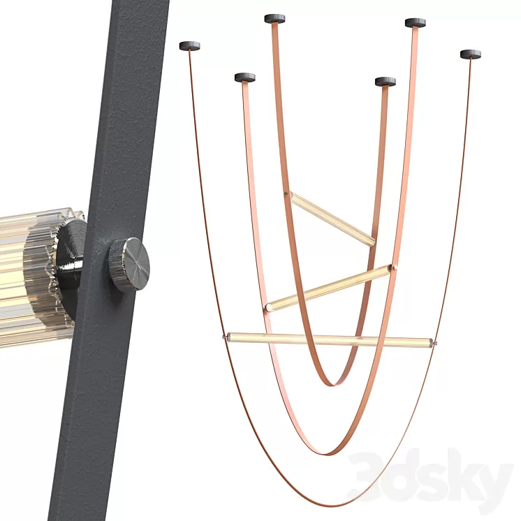 Flos WIRELINE lamp 3D Model Free Download