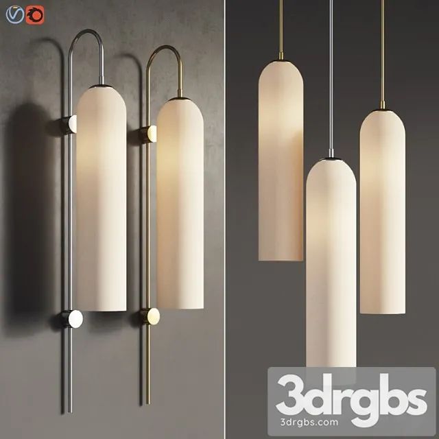 Flot wall sconce and pendant set articololighting 3D Model Download Flot wall sconce and pendant set articololighting 3D Model Download
