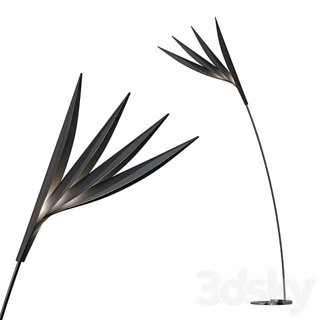 Flou Ebony Floor Lamp 3DModel