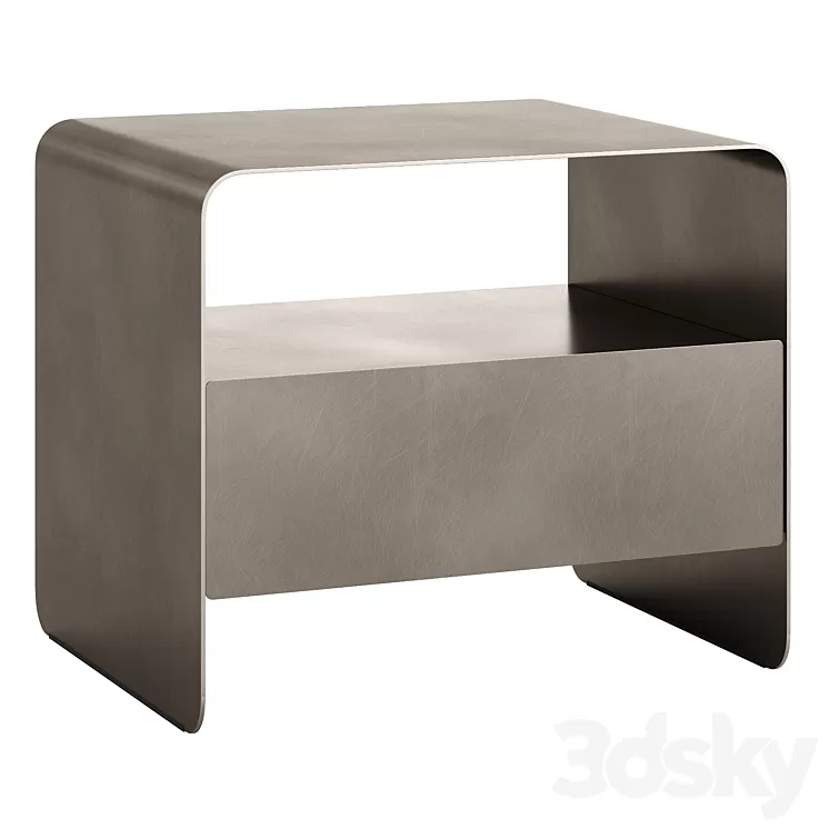 Flou Foglio 2021 Bedside Table 3D Model Flou Foglio 2021 Bedside Table 3D Model