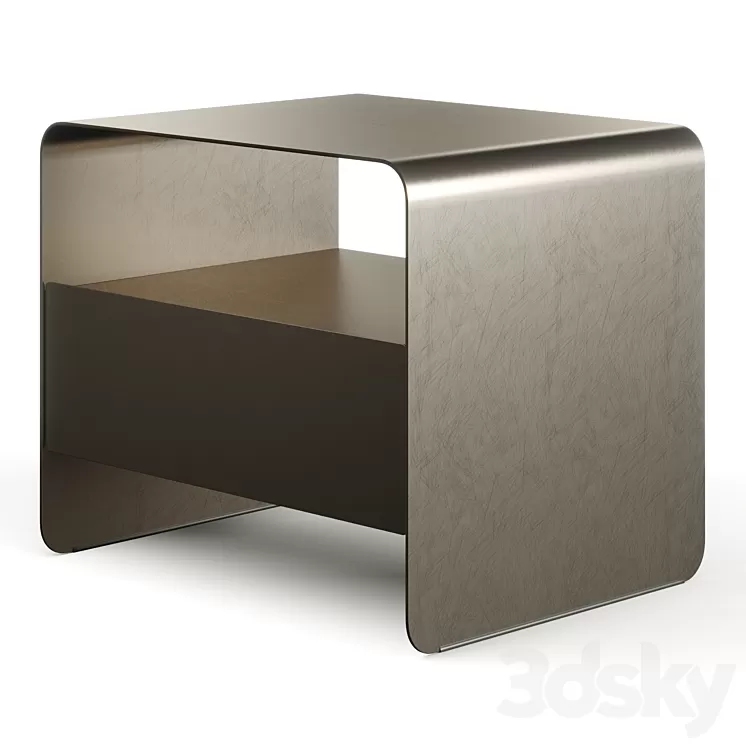 Flou Foglio Metal Bedside Table 3D Model Free Download Flou Foglio Metal Bedside Table 3D Model Free Download