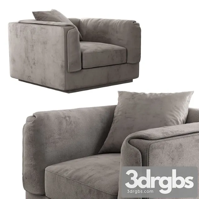 Flou gentleman armchair 3D Model Download