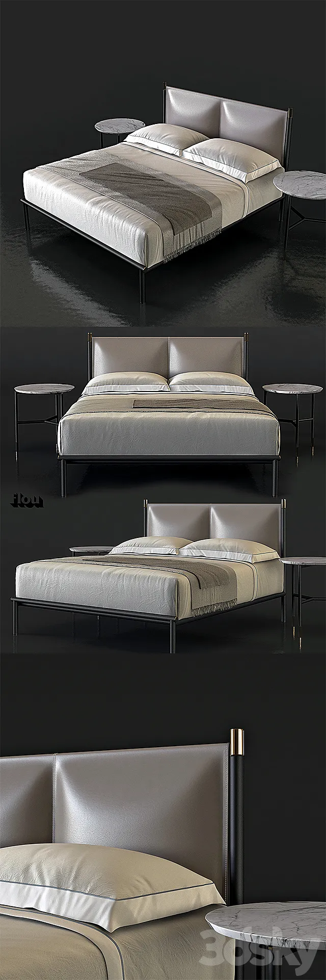 FLOU Iko bed 3DModel