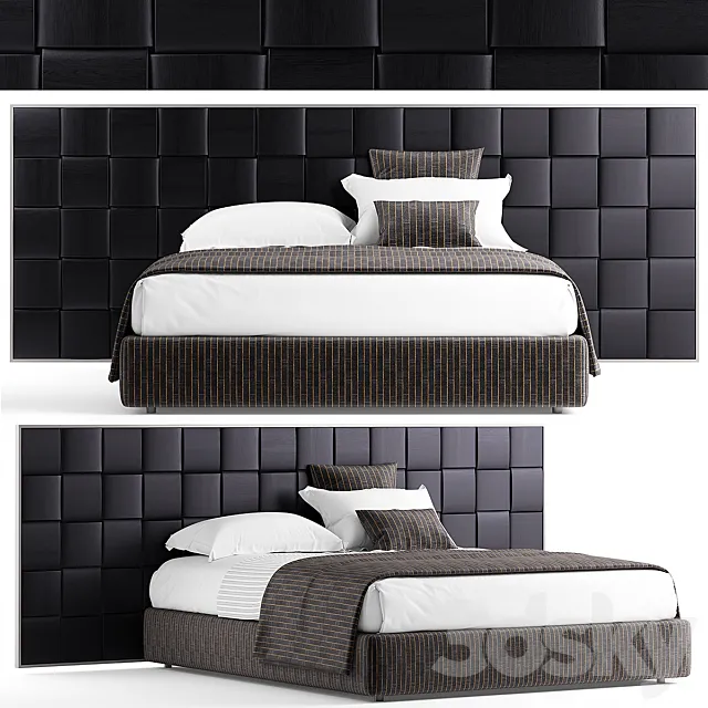 Flou jaipur bed 3D Model