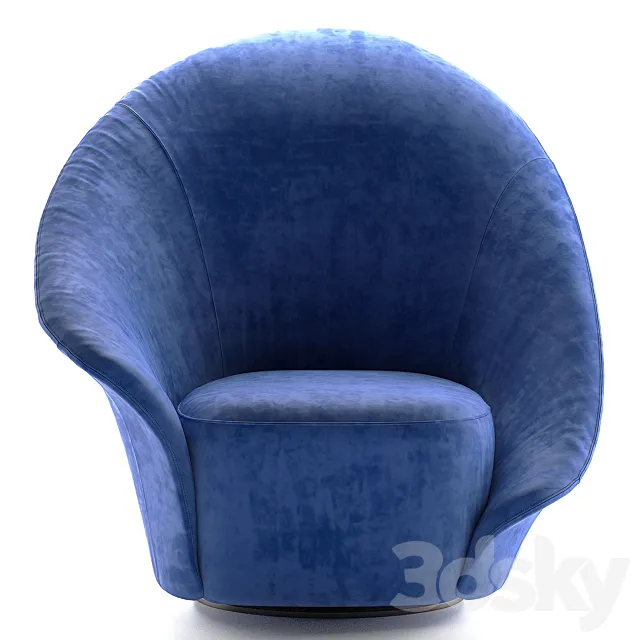 Flou Lilia armchair 3D Model Flou Lilia armchair 3D Model