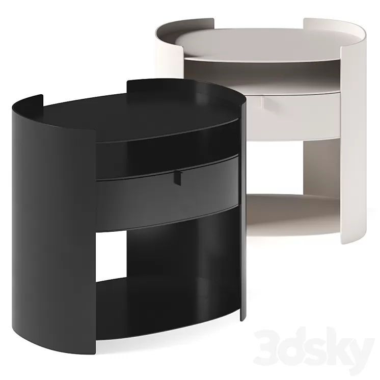 Flou Lotus Bedside Table 3D Model Free Download