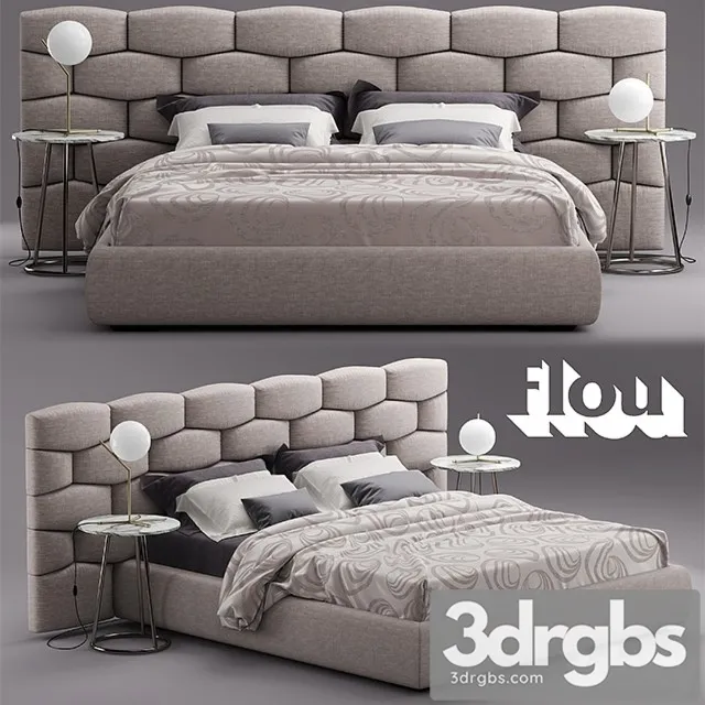 Flou Majal Bed 3D Model Download