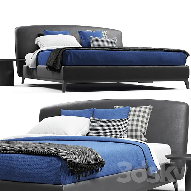 Flou Oliver Bed _ V2 3DModel Flou Oliver Bed _ V2 3DModel