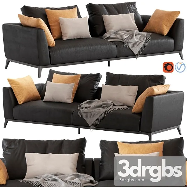 Flou Oliver Sofa Type 3 3D Model Download Flou Oliver Sofa Type 3 3D Model Download