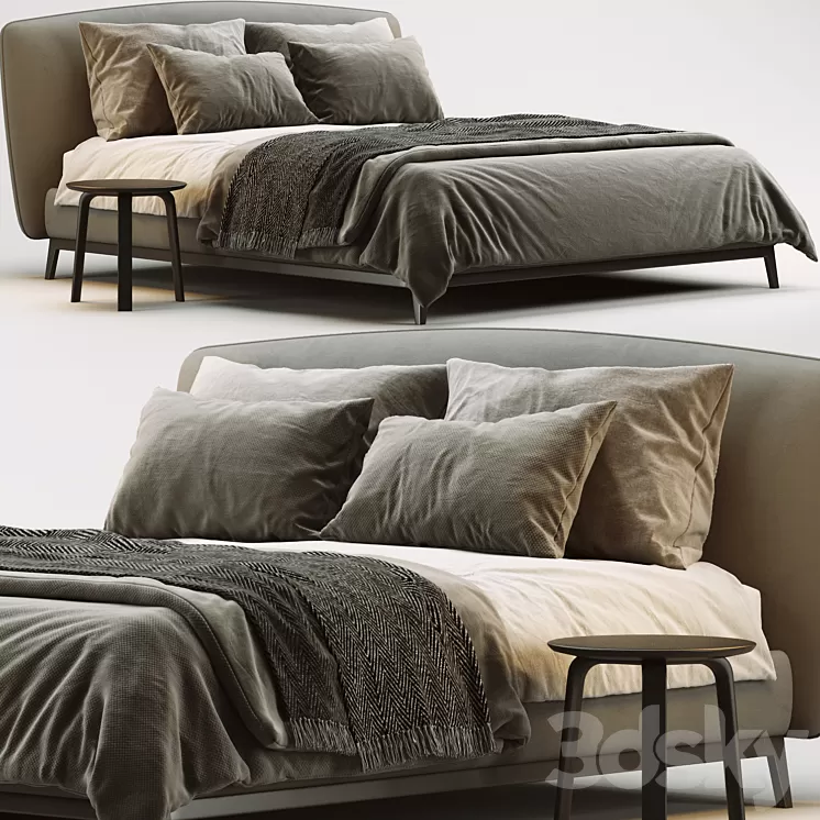 Flou olivier bed 3D Model Free Download