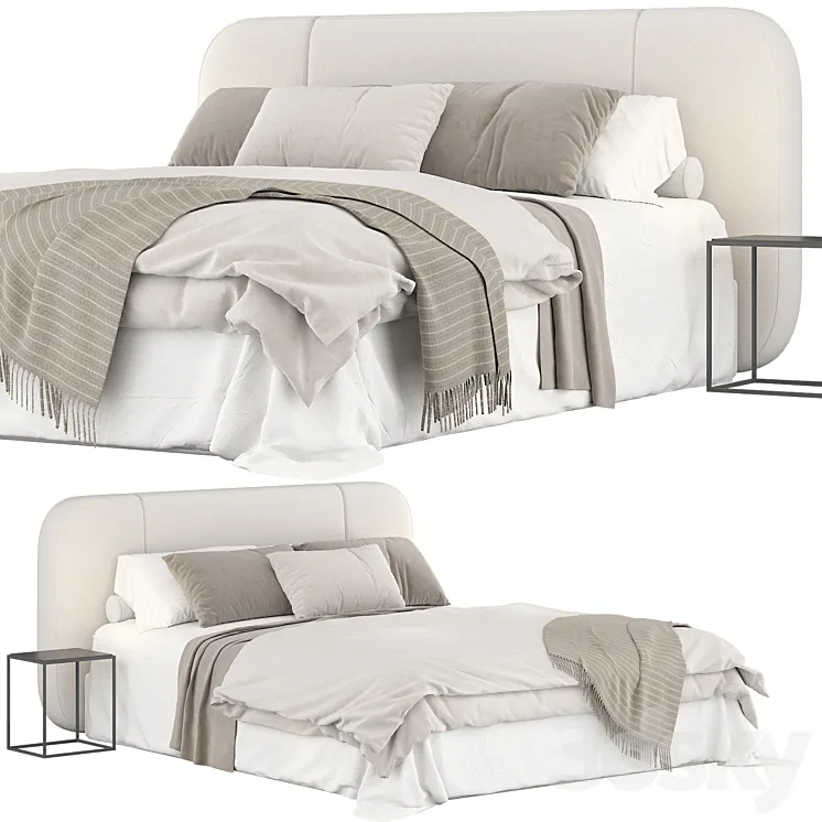 Flou olivier bed 3D Model Free Download