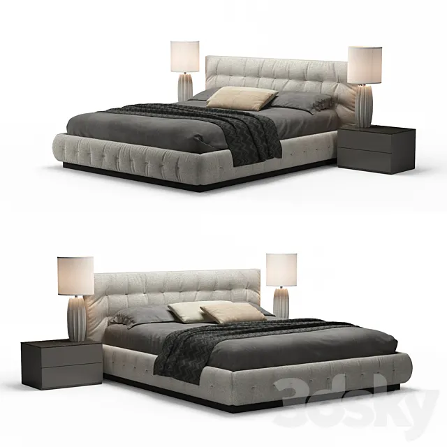 Flou Pinch Bed 3DModel