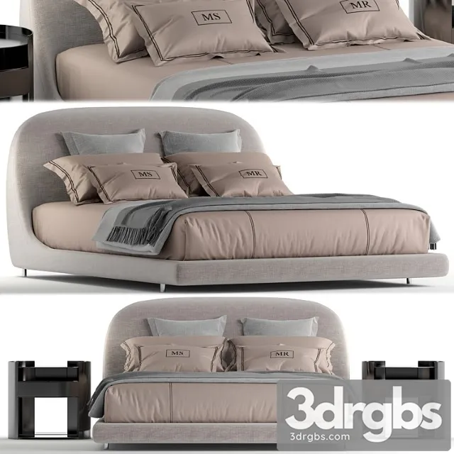 Flou taormina bed 2 3D Model Download