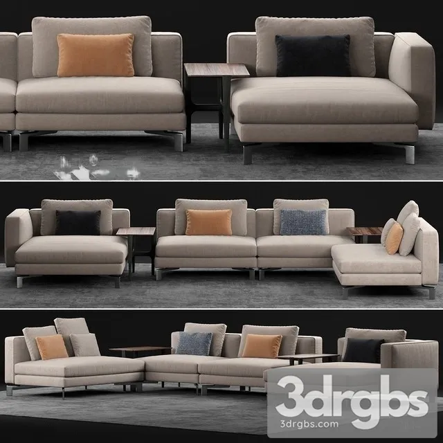 Flou Tay Modular Sofa Comp 3D Model Download Flou Tay Modular Sofa Comp 3D Model Download