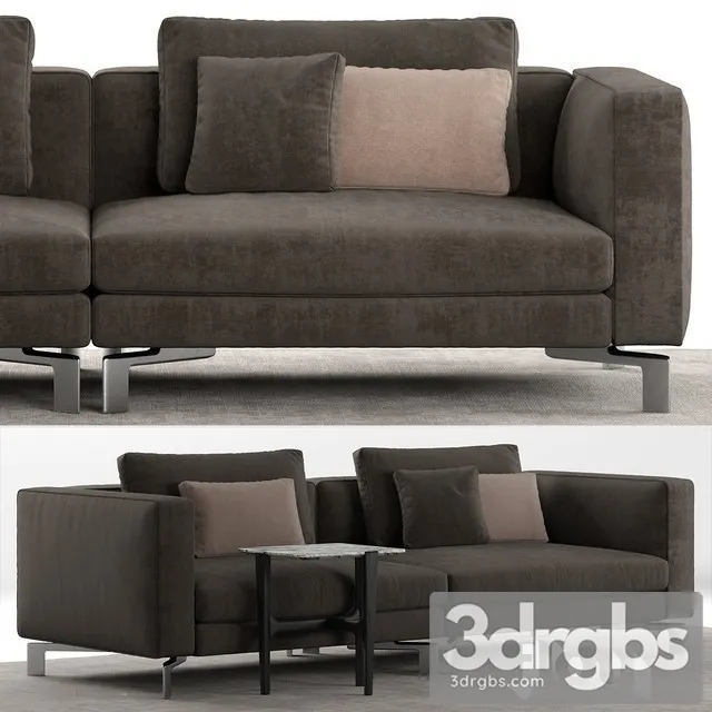 Flou Tay Modular Sofa Comp A 3D Model Download Flou Tay Modular Sofa Comp A 3D Model Download