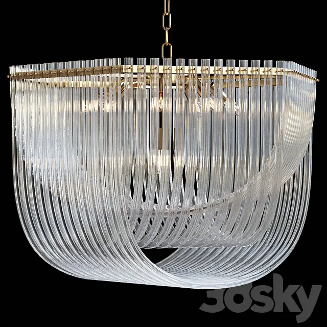 FLOW B by Lampatron 9 lamps 72cm 3D Model