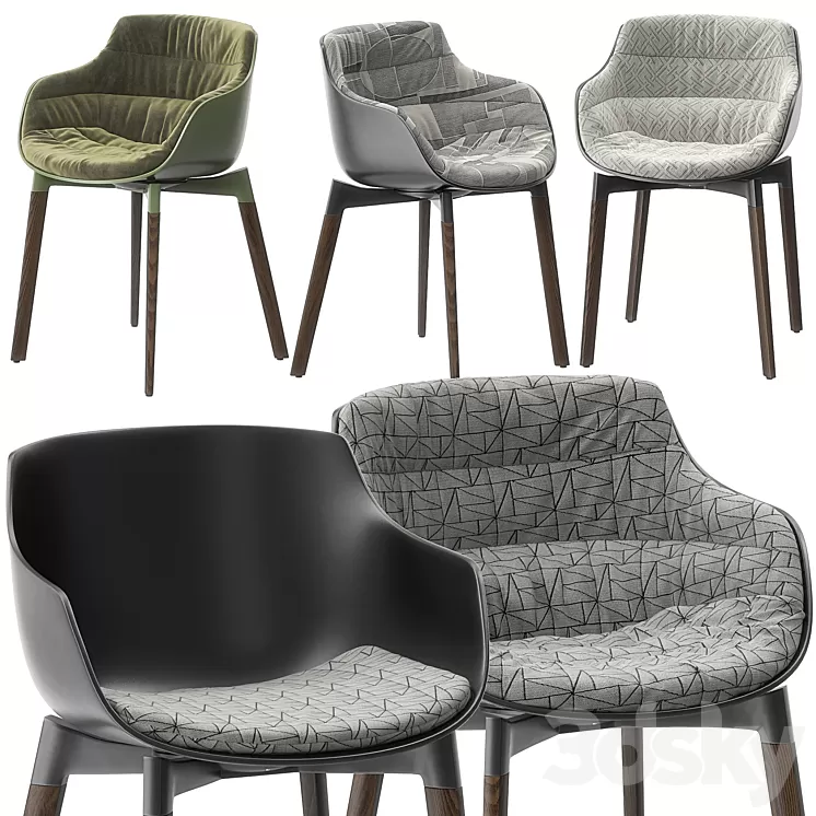 Flow Slim Color by MDF Italia 3D Model Flow Slim Color by MDF Italia 3D Model