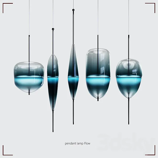 Flow (T) Pendant Lamp 3DModel