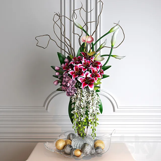 Flower arrangements 3D Model Flower arrangements 3D Model