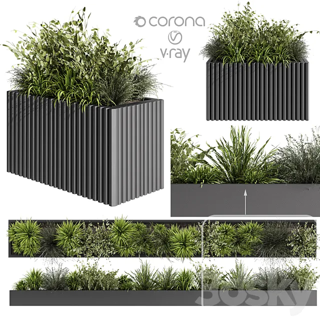 flower box01 3D Model