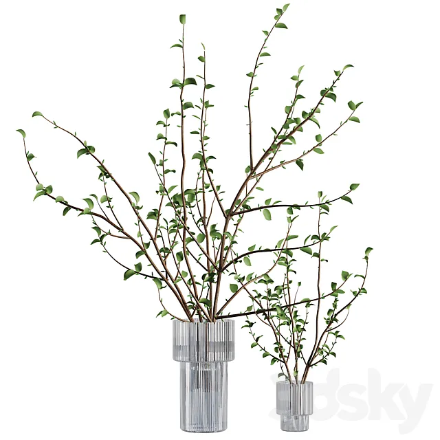 Flower Branche Bouquet14 3D Model Flower Branche Bouquet14 3D Model