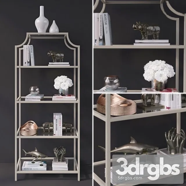 Flower Decor Set 3D Model Download