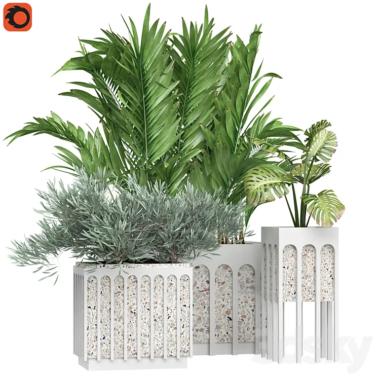 Flower Pack 166C 3D Model Free Download