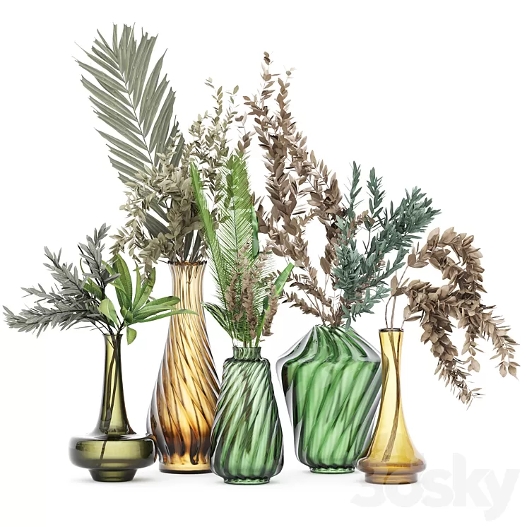 Flower Pack 219C 3D Model Free Download