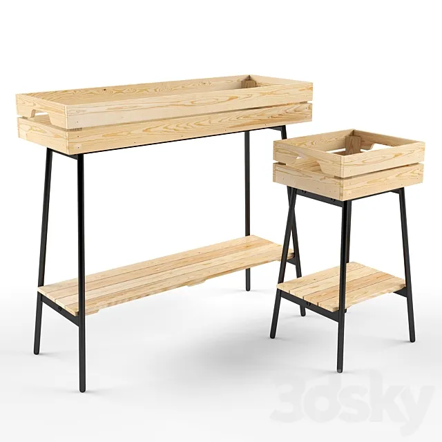 Flower pedestal VANILSTONG IKEA VANILJSTÅNG IKEA 3D Model