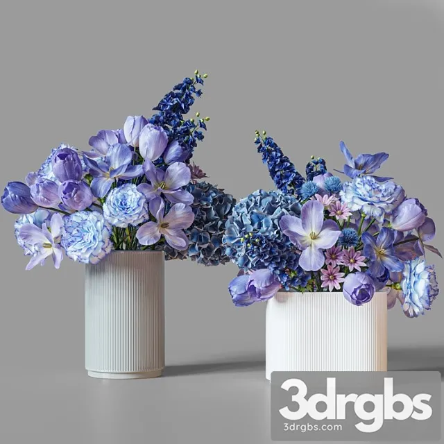 Flower set 031 blue flowers Flower set 031 blue flowers