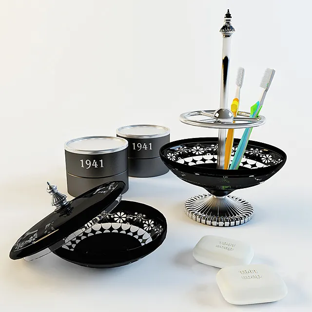 Flower set 3D Model Flower set 3D Model