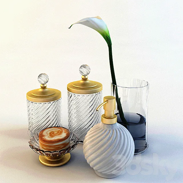 flower set 3DModel flower set 3DModel