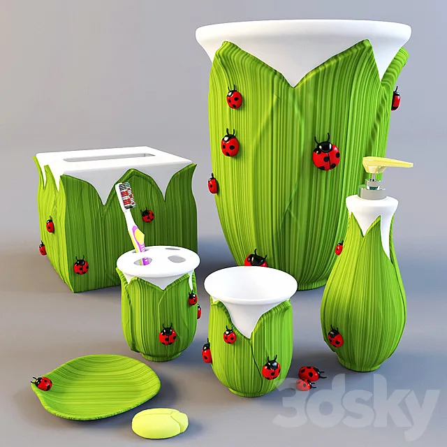 Flower set 3DModel Flower set 3DModel