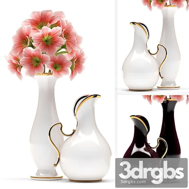 Flower Vase 6 3D Model Download