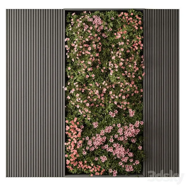 Flower Vertical Garden – Wall Decor 62 3D Model Flower Vertical Garden – Wall Decor 62 3D Model