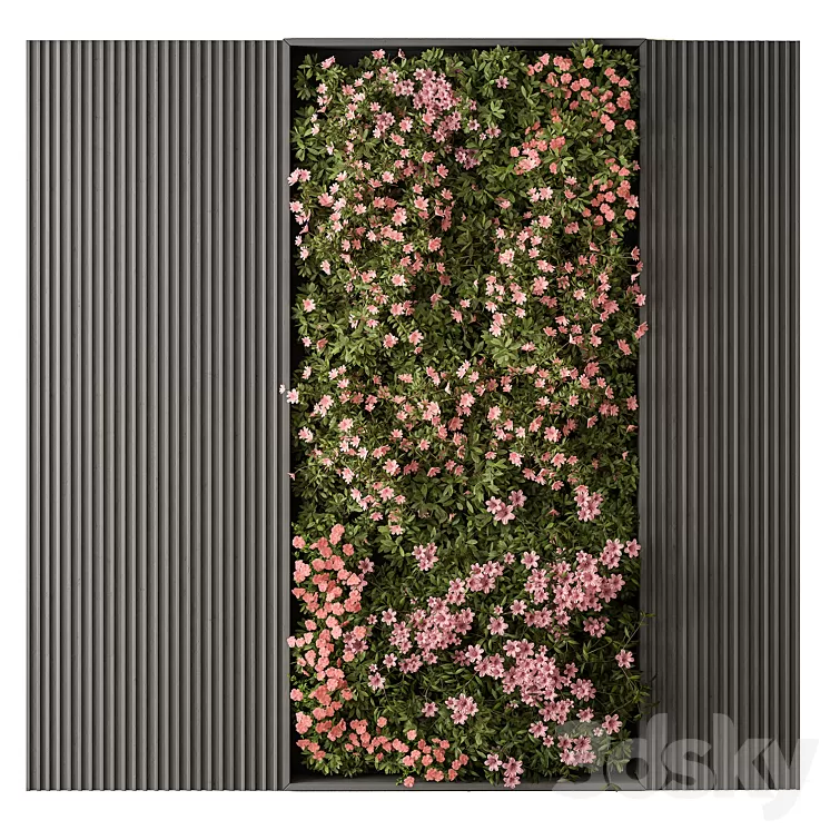 Flower Vertical Garden – Wall Decor 62 3D Model Flower Vertical Garden – Wall Decor 62 3D Model