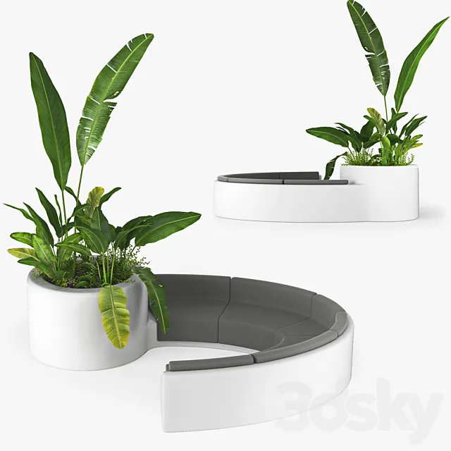 Flowerbed 3D Model Flowerbed 3D Model