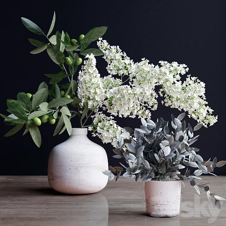 Flowers branch 3D Model