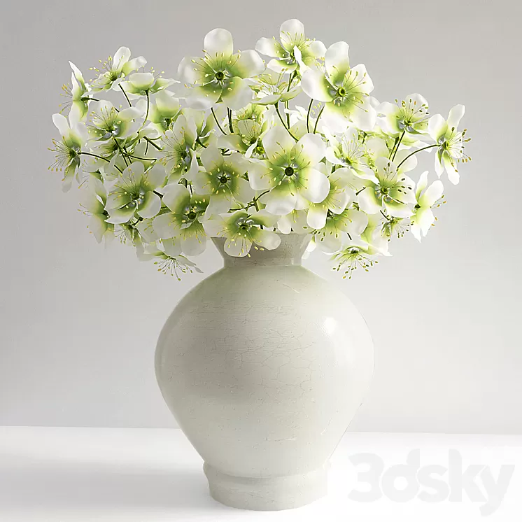 Flowers in a vase 3D Model