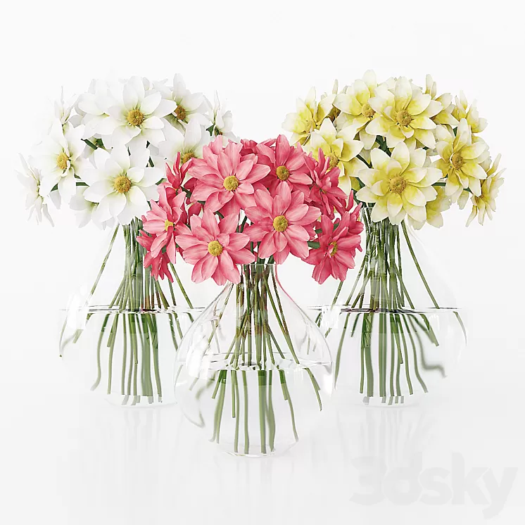 Flowers in a vase 3D Model